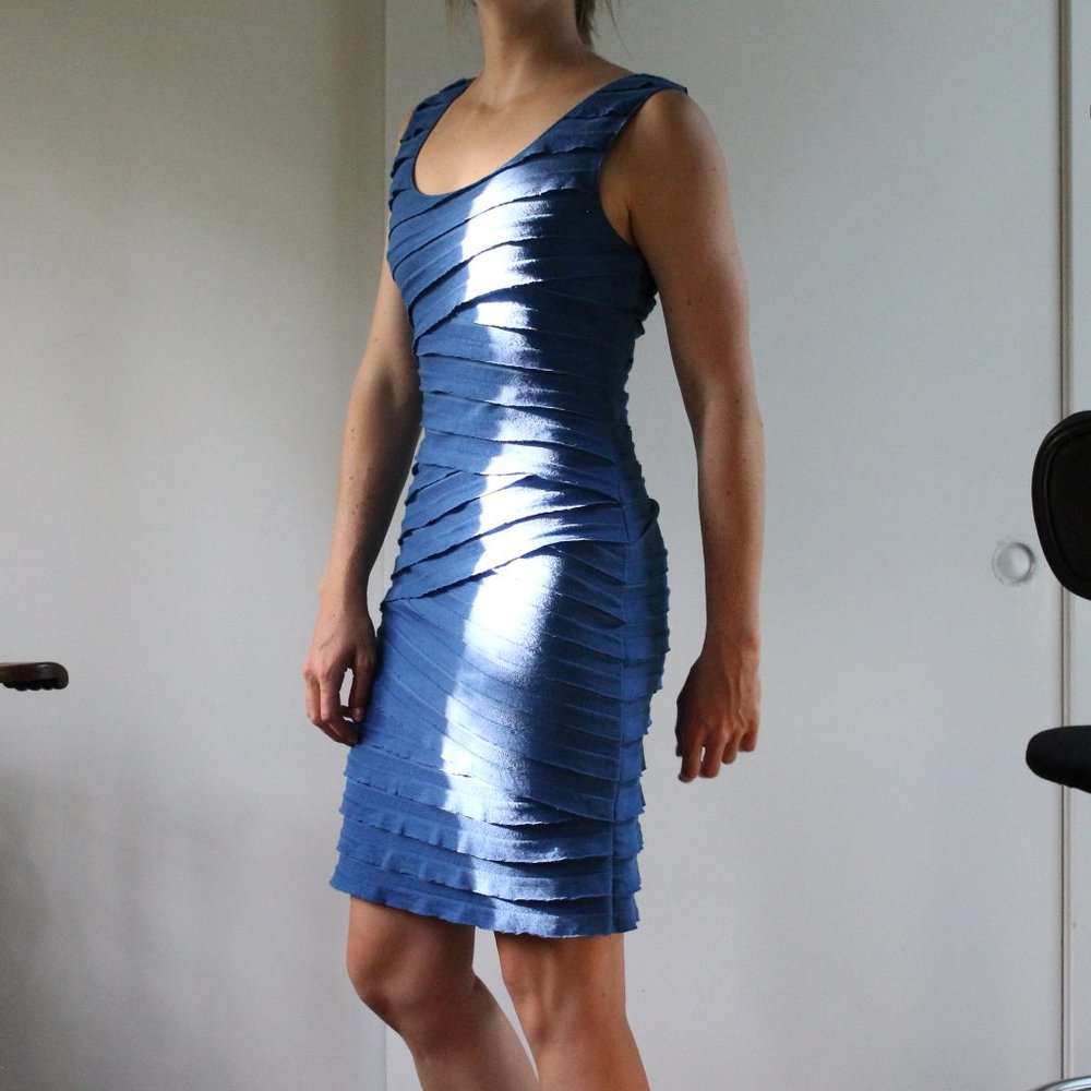 Max Studio Blue Cocktail Dress, Size Medium